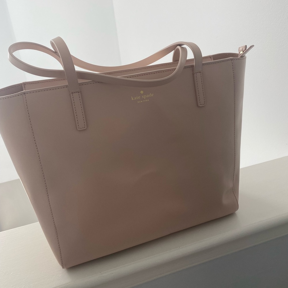BRAND NEW with TAG Kate Spade light pink tote with zipper